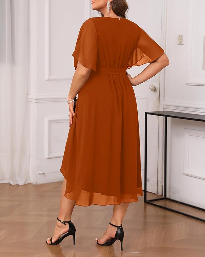 Curvy Girls Are Obsessed With This Burnt Orange Formal Dress Plus Size—Here’s Why! 4 614tyjRZtSL. AC SX679 Curviosa Fashion
