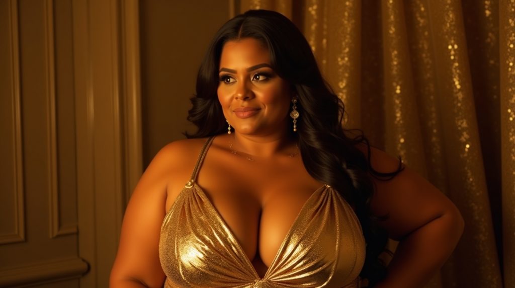 Plus Size Gold Dresses That Make Curves Glow 1 Plus Size Gold Dresses That Make Curves Glow