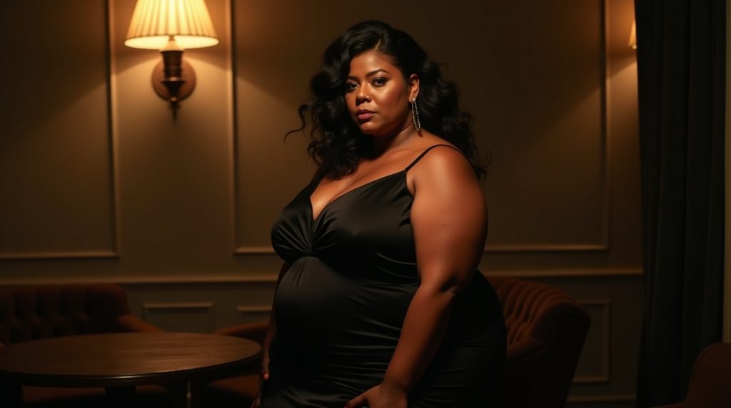 Flux Dev A cinematic portrait photograph of A beautiful sexy f 3 1 Curviosa Fashion