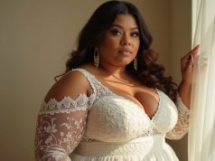 Your New Favorite Confidence Outfit: The White Lace Dress Plus Size Edition Plus size woman wearing a white lace dress in soft natural lighting