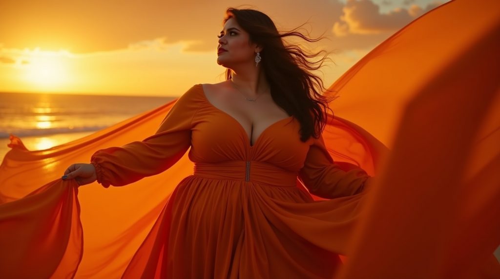 Curvy Girls Are Obsessed With This Burnt Orange Formal Dress Plus Size—Here’s Why! 3 Curvy Girls Are Obsessed With This Burnt Orange Formal Dress—Here’s Why!