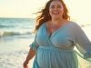 The Magic of a Light Blue Plus Size Dress: Soft, Stylish, and Unforgettable Plus size woman wearing light blue dress near the beach
